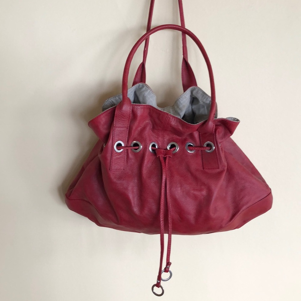 Red Italian Leather bag